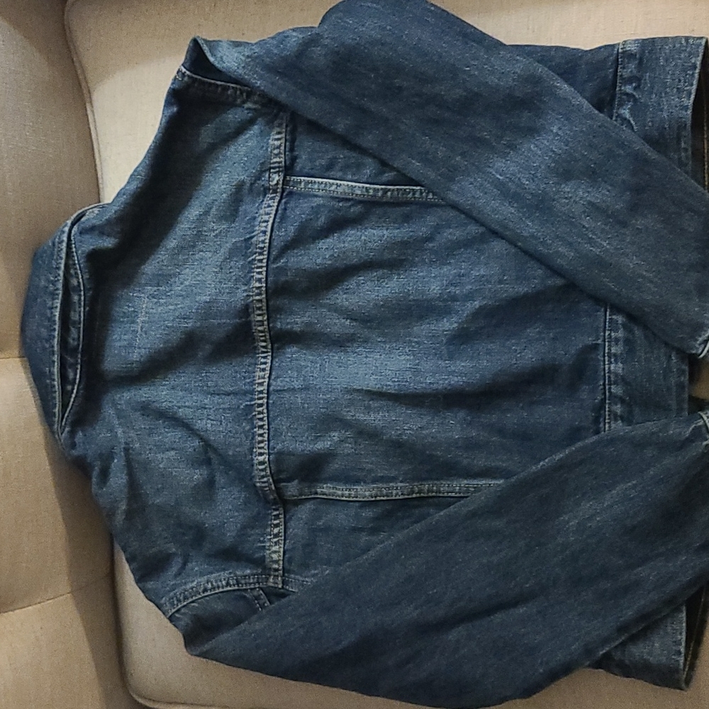 Banana Republic Factory Dark Blue Denim Jean Jacket XXS - Picture 5 of 5